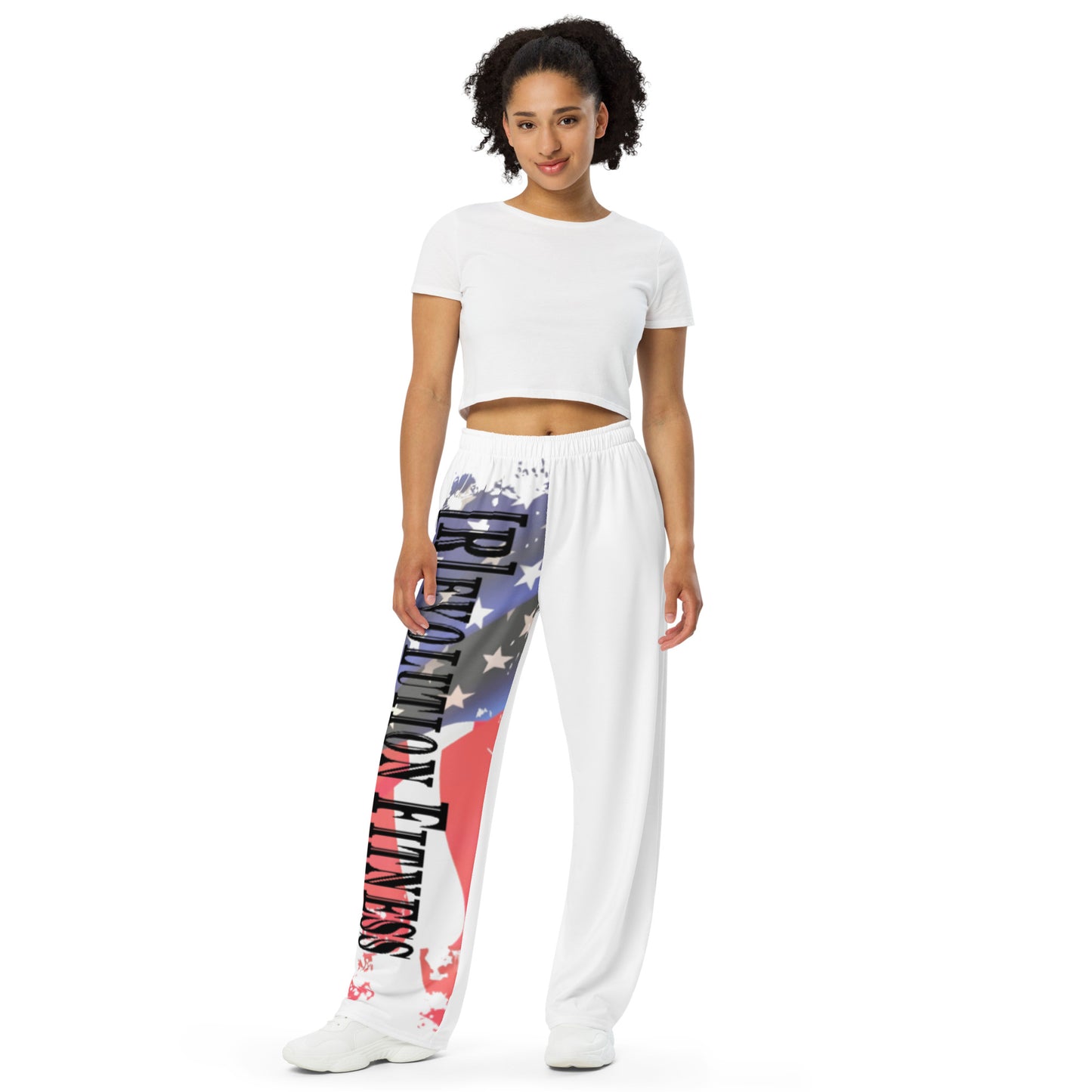 All-over print unisex wide-leg pants